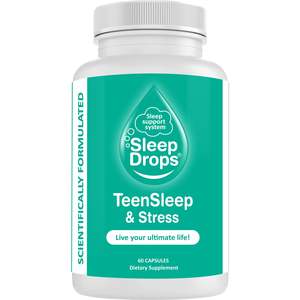 Sleep Anxiety Stress: SleepDrops Teen Sleep & Stress Capsules 60s