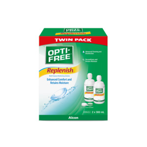 Opti-Free Replenish Twn Pk 300ml 2pk