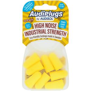 Ear Care: Audiplugs High Noise Industrial Strength 4pr
