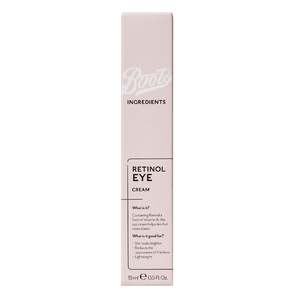 Eye Treatments: Boots Ingredients Retinol Eye Cream 15ml