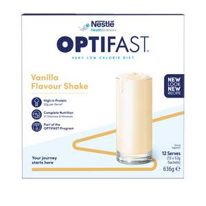 Weight Management Supplements: Optifast VLCD Milk Shake Vanilla 53g 12pk