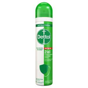 Dettol: Dettol 2 in 1 Sanitizer Spray 90ml