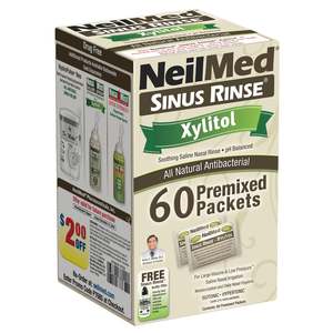 Nasal Medicines: Neilmed Sinus Rinse Xylitol Refill 60pk