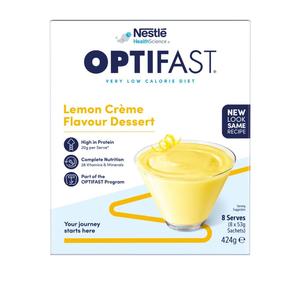 Weight Management Supplements: Optifast Dessert Lemon Creme 8 x 53g 8pk