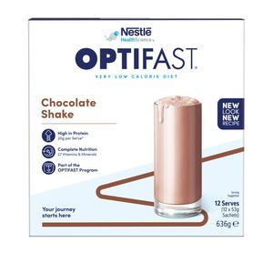Optifast VLCD Milk Shake Chocolate 53g 12pk