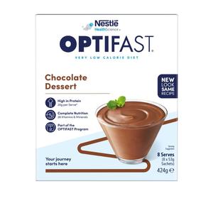 Weight Management Supplements: Optifast VLCD Dessert Chocolate 53g 8pk