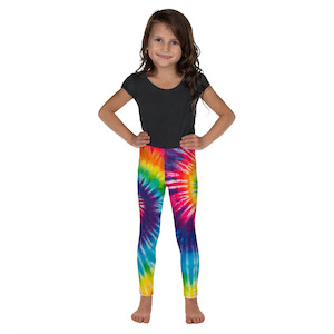 Autumn Rain Collection: Tie Dye Kid’s Leggings