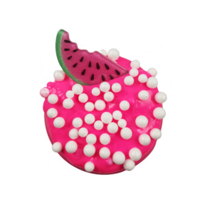 Watermelon Slice Fluffy Slime With Mix-In
