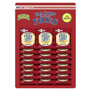 Crisps Snacks: Smiths Bacon Fries 24g Bundle - Pub Card 24 Packs