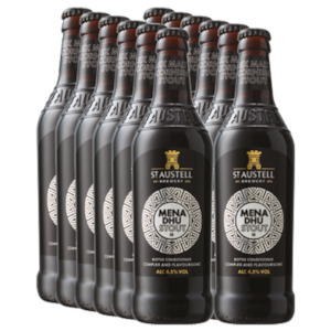 Case: St Austell Mena Dhu Stout 500ml - 12 Pack