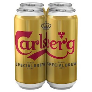 Lager: Carlsberg Special Brew Lager Can 500ml - 4 Pack