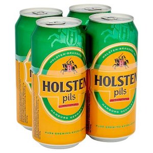 Holsten Pils Lager Can 440ml - 4 Pack