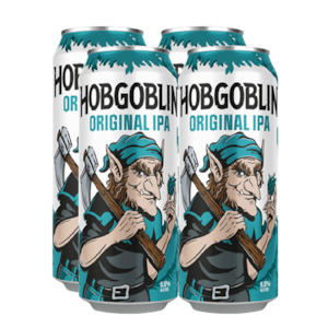 Amber Ale: Wychwood Hobgoblin Original IPA 5.0% 500ml Can - 4 Pack