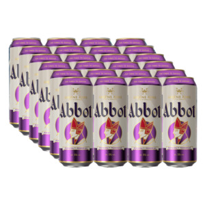 Amber Ale: Greene King Abbot Ale 5.0% 500ml Can - 24 Pack