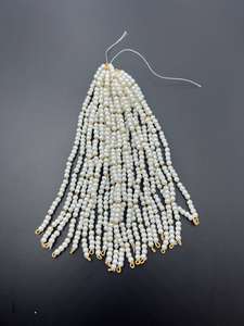 Golden White Moti Mala Shine Pearls – Unique Ethnic Wear
