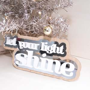 Products: Let Your Light Shine Layered Plaque - READY TO SEND