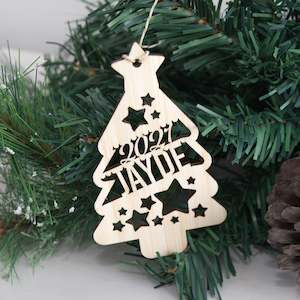 Christmas Collection: Personalised Name Decoration - Tree