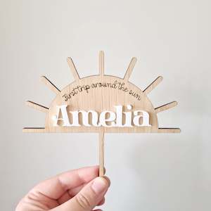 Events And Celebrations: Sun Cake Topper