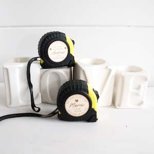 Mother S Day: Custom Engraved Tape Measure - Hearts - 5m