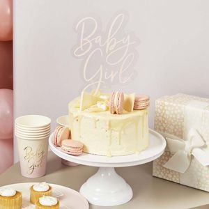 Baby Girl Cake Topper - Pink