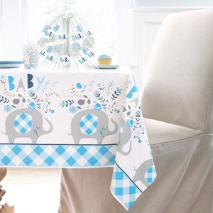 Baby Shower Decor: Baby Shower Tablecover - Blue