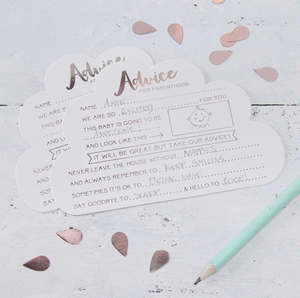 Baby Shower Advice Cards - Cloud (10)