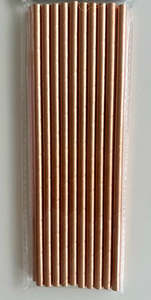 Adult Birthday Partyware: Paper Straws - Gold (20)