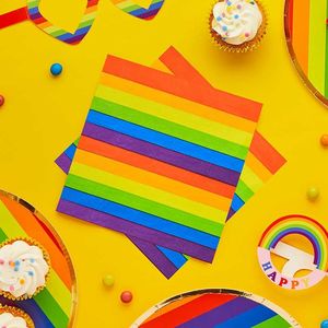 1st Birthdays: Rainbow Napkins (16)