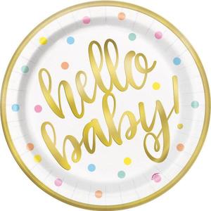 Baby Shower Plates: Hello Baby - Plates