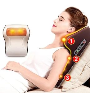 Beauty Collection: Massage Pillow, Massage Pillow Cushion for Full Body - Khaki