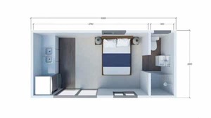 Products: Open Plan Studio 6m x 2.8m From per week
