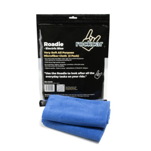 Roadie Soft All Purpose Microfibre Cloth - Electric Blue  (2 Pack)