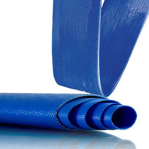 Frontpage: Blue PVC Medium Duty Layflat Hose