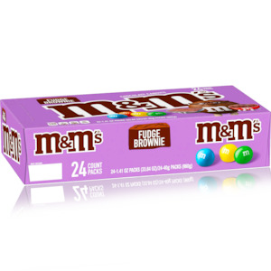 M&M's Fudge Brownie Box 24 x 40g (BB: 04/2024)