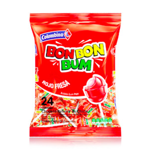 Halloween 1: Bon Bon Strawberry Lollipops 408g
