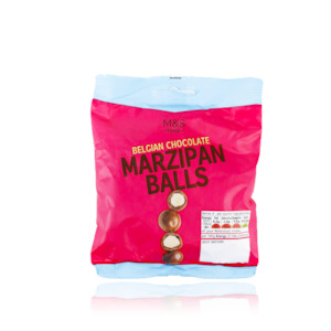 Marks Spencer: Mark & Spencer Belgian Chocolate Marzipan Balls 95g (BB: 26/12/2023)