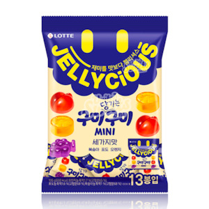 Gummy: Lotte Jellycious Gummy Mini 195g (Made in Korea)