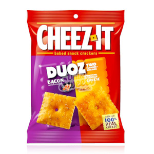 Goldfish Cheez Its: Cheez-It Duoz Bacon & Cheddar Crackers 121g