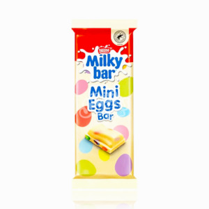 Easter 2: Milkybar Mini Eggs White Chocolate Bar 100g (UK MADE)