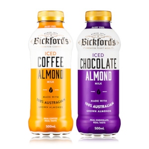 Drinks: Bickford's Flavoured Almond Milk Assorted Flavours 500ml
