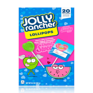 Jolly Rancher Reeses: Jolly Rancher Valentine Exchange Lollipops Pack of 20 (260g)
