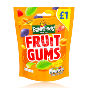 Rowntree's Fruit Gums Peg Bag 120g (UK Made)