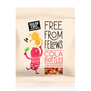Free From Fellows Sugar Free Cola Bottles Peg Bag 100g (UK Made)