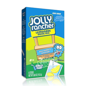 Jolly Rancher Zero Sugar Blue Raspberry Lemonade Drink 6 Pack 19.3g (BEST BEFORE: 08/2025)