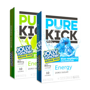 Jolly Rancher: Pure Kick + Jolly Rancher Drink Mix Zero Sugar 6 Stick Packs 22.3g