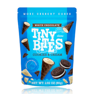 Tiny Bites Cookies & Cream Waffle Cones Peg Bag 80g