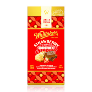 Whittaker’s Strawberry and Shortbread Milk Chocolate 100g (Limited Edition)