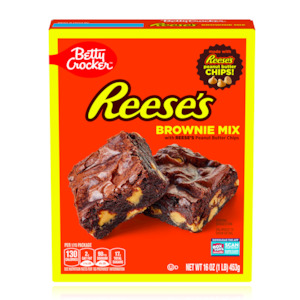 American Cakes: Betty Crocker Reese's Brownie Mix with Reese's Peanut Butter Chips 453g (BB: 14/02/25)