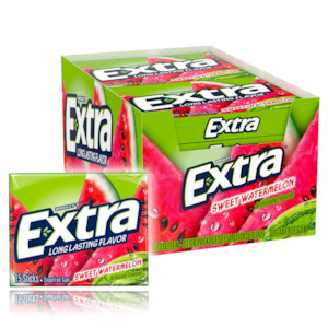 Party Bulk Supplies: Wrigley's Extra Sweet Watermelon Chewing Gum 10 x 15 Sticks