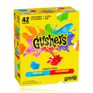 Fruit Roll Ups: Fruit Gusher Variety Flavours 42 Pack (BEST BEFORE: 06/2025)